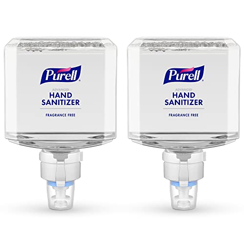 PURELL Advanced Hand Sanitizer Gentle & Free Foam, Fragrance Free, 1200 mL Refill for PURELL ES8 Automatic Hand Sanitizer Dispenser (Pack of 2) - 7751-02