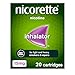 Price comparison product image Nicorette 15mg nicotine inhalator. 20 Catridges, Quit Smoking Aid or Vaping Cessation aid. Flexible and convenient stop smoking or stop vaping aid