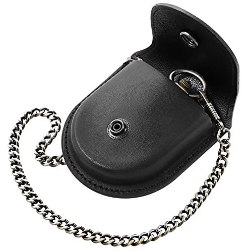 Regalo para hombres funda de reloj de bolsillo retro con cadena