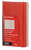 Moleskine 2017 Weekly Notebook, 12M, Pocket, Coral Orange, Hard Cover (3.5 x 5.5)