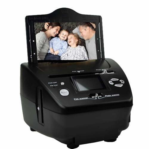 Escáner Digital De Películas Y Fotos De 16mp con Pantalla LCD De 2.4", Convertidor Digital De Fotos, Escáner De Negativos Fotográficos De 35 Mm Y Diapositivas De 135 Mm