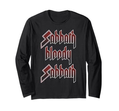 Image of Black Sabbath Official Logo Bloody Sabbath Long Sleeve T-Shirt