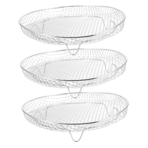 SHINEOFI 1 Juego Estante Inoxidable para Freidora de Aire Soporte Apilable de Accesorio para Cocina y Deshidratación