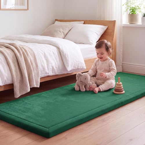 Image of 1.3 inch Thick Baby Play Mat for Floor,28x72 Bedside Rugs, Non-Slip