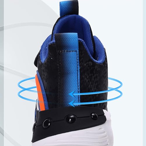 Boys Basketball Shoes Non-Slip Breathable Comfort Lace-Up Athletic Sneakers School Hiking Sports Running Shoes4