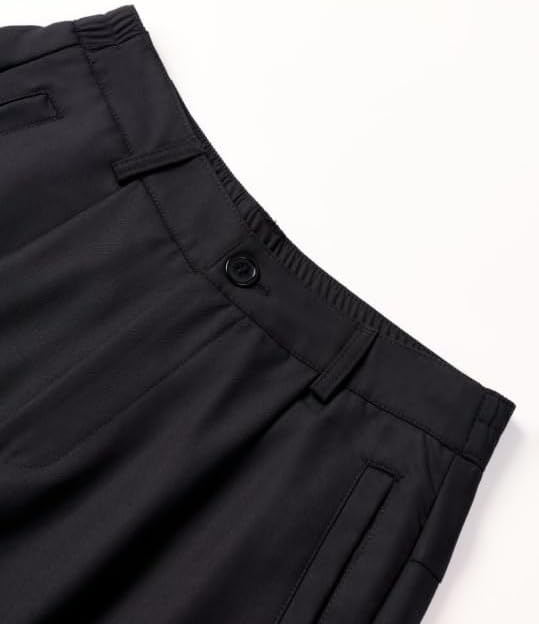 AIFARLD Mens Baggy Dress Pants Business Casual Wide Leg Zipper Fly Pleated Loose Banana Suit Trousers with Pocket - Image 6