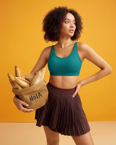 Image of RUNNING GIRL Sports Bra for Women High Support, Molded Cup Supportive High Impact Sports Bras with Sewn in Pads