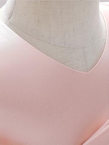 Image of Frock for Kids Girls with Big Bow and Fluffy Net Layer, Stylish Western Dress for Birthday, Wedding and Special Occasions for Girls 1 to 7 Years