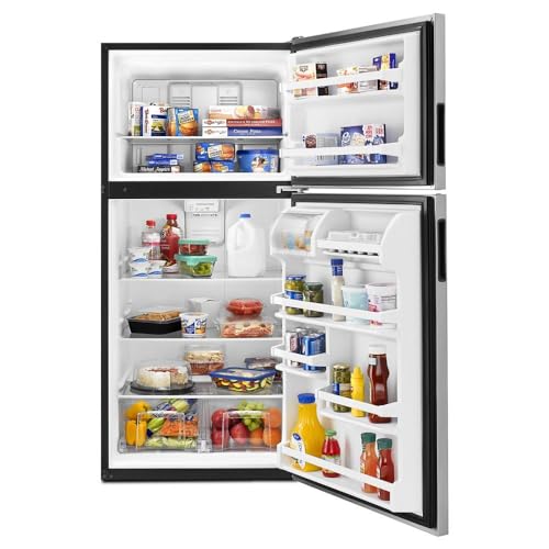 Amana 18.2 cu. ft. Top Freezer Refrigerator in Stainless Steel - Image 4