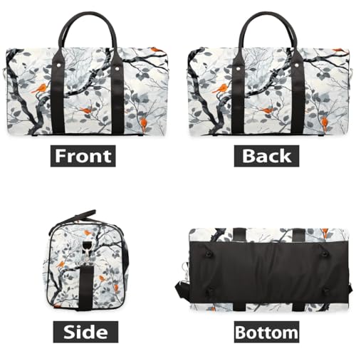 Travel Duffle Bag Birds Tree Gym Bags for Men Women Travel Duffel Bags with Adjustable Shoulder Strap Carry On Weekender Bag3