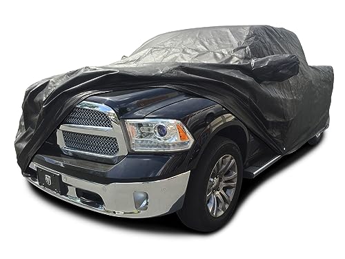 Image of Custom Fit 1998-2018 Dodge Ram 1500 Crew Cab Quad Cab 5.5ft Bed Box Short Bed Truck Car Cover Black