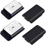 JeanAnte Battery Pack Cover for Xboxes 360, 4 Pack Replacement Battery Pack Cover for Microsoft Xboxes...
