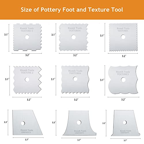 Riomh-9 Pcs Metal Pottery Profile Rib Bundle for Consistent Shape in ...