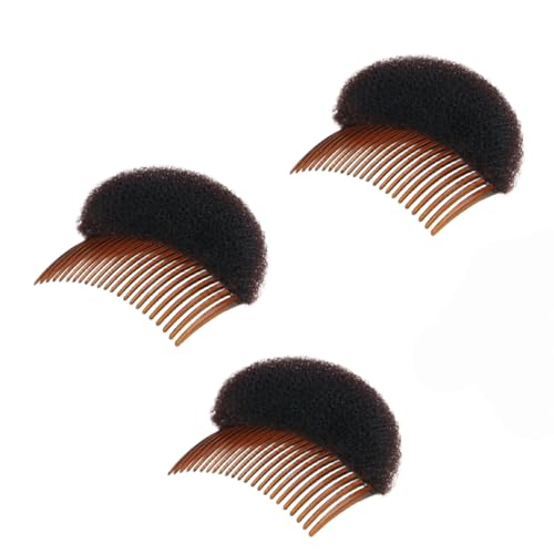 3Pcs Brown Women's Hair Styling Accessories - Soft Foam Hair