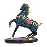 Statue Statues de Cheval de Style européen Sculpture Animale Figurine en résine Ornement à Collectionner Souvenirs décoratifs Cadeaux for pièce maîtresse Bureau Chambre