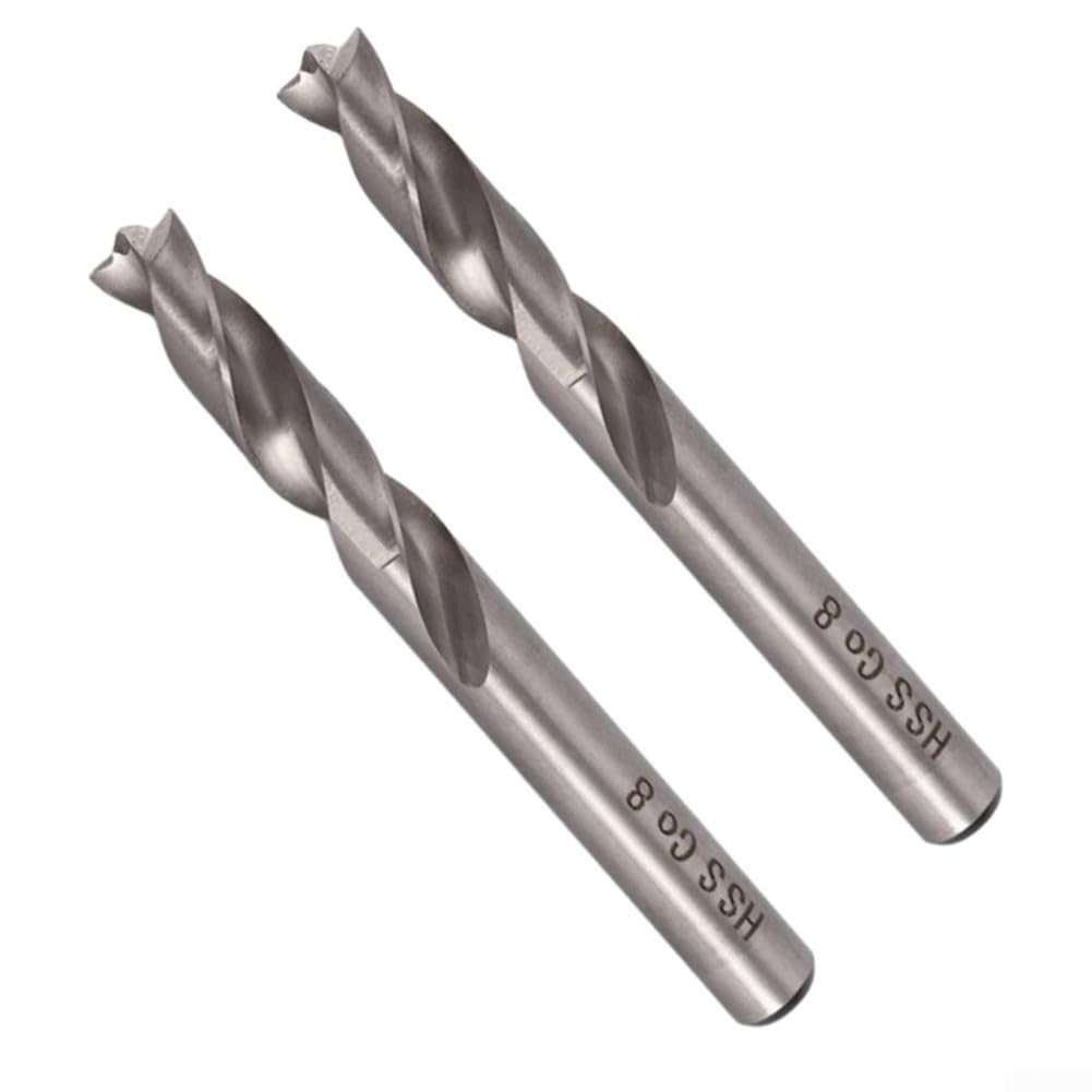Schweißpunktbohrer, 2 Stück, 8 mm, HSS, Kobalt-Schneidwerkzeug für die Entfernung von Schweißnähten, hohe Härte und Autoreparatur, Wartung, Profis