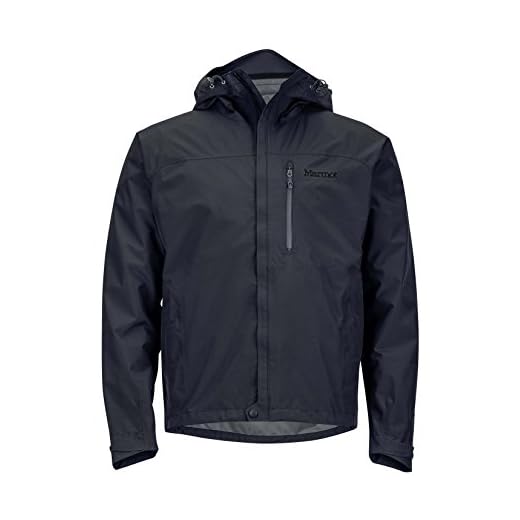 Marmot Minimalist Men's Lightweight Waterproof Rain Jacket, Jet Black