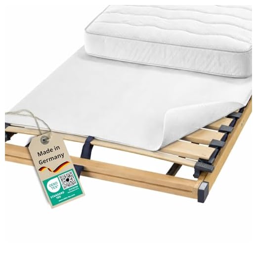 sleepling Matratzenunterlage Matratzenschoner | Filzschoner | Auflage Lattenrost | Made in Germany | hochwertiges Nadelfilz | Waschbar | Atmungsaktiv | 100 x 200 cm, weiß