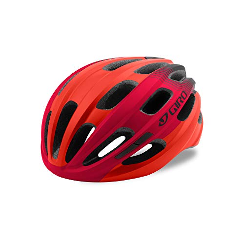 Giro Isode Adult Recreational Cycling Helmet - Universal Adult (54-61 cm), Matte Red/Black