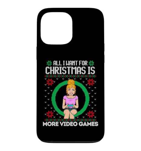 All I Want For Christmas Is More �r�f�I�Q�[�� �j�̎q ���̎q �Q�[�}�[ �X�}�z�P�[�X iPhone 13 Pro Max �p