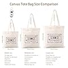 AILOONG Cotton Canvas Shoulder Bags A Cassette Tape With Magnetic For Music 12 oz thick fabric Uses as a tool bag 25x30cm Small #5
