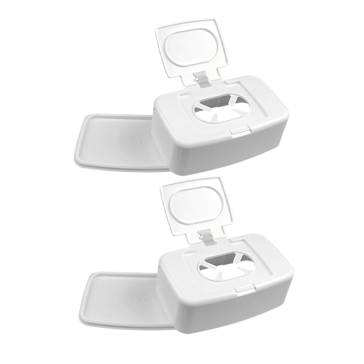 Garneck 8 Pièces boîte de Rangement pour lingettes humides Range Bureau Trousse de Rangement Voyage décorer lingettes pour bébés étui à lingettes Portable Porte-lingettes décoratif Auto PP