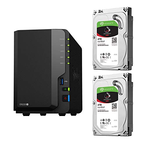 Synology NAS HDDセット 2ベイ DS220+ & Seagate HDD デュアルコアCPU 2GBメモリ搭載 スタンダードユーザー向け 国内正規代理店品 電話サポート対応品 DiskStation