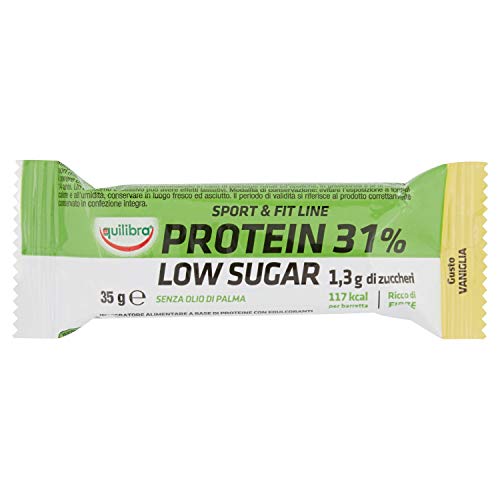 Equilibra Protein 31% Low Sugar Vaniglia 1 Barretta, 35G