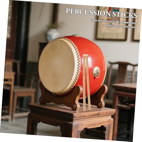 1 Par de Baquetas de Bambú con Grip Antideslizante para Batería y Percusión miniatura 6