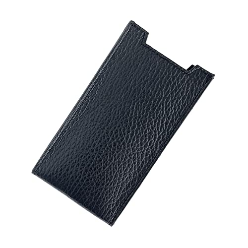 Punkt. Danny P. Funda de piel hecha a mano en la República Checa, funda de teléfono para teléfonos móviles minimalistas MP02 y MP01, color negro