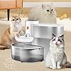 Saker automatic pet water fountain2025 upgraded pet water fountain no filtercat water dispenser wireless pour over3l106oz ultra quiet designpet gravity water dispenser for cat  urban country home decor