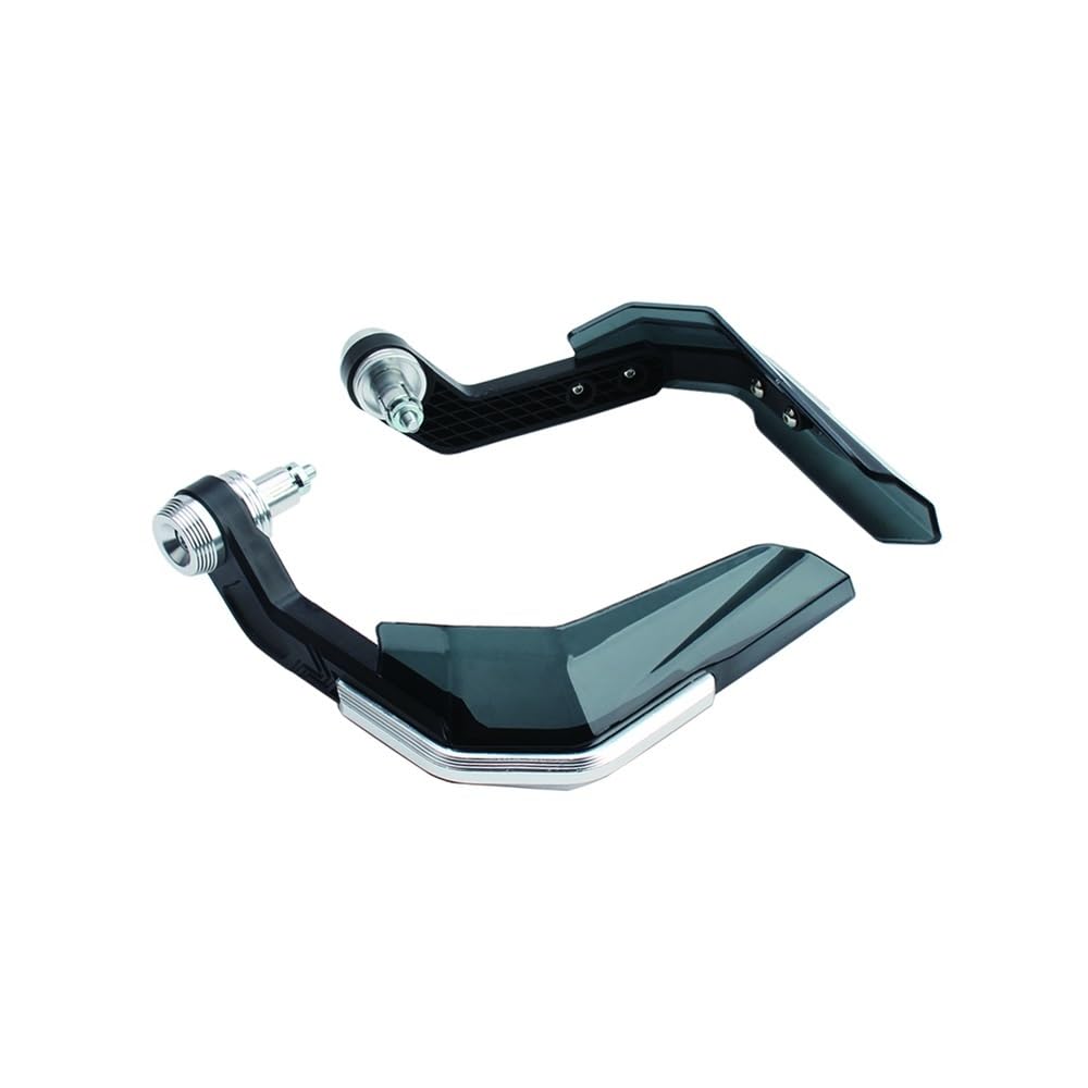 Protectores de Manillar universales a Prueba Viento 7/8 "para Motocicleta, Scooter, Protector Palanca Freno con Refuerzo Aluminio(Sliver)