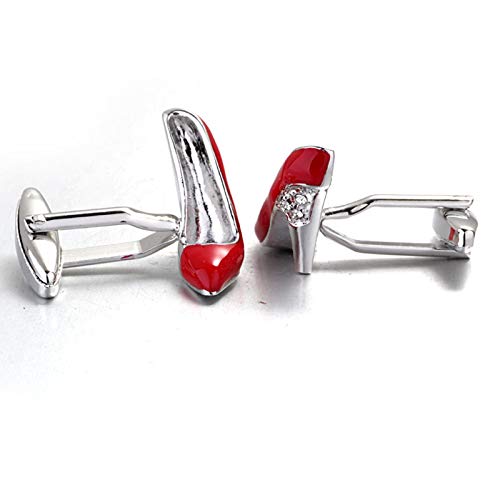 Mancuernillas Vintage para Hombre Daesar Tacones Rojos miniatura 4