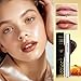DEERELF 2Pcs Honey Noir Lipstick,Nourishing Honey Noir Lipgloss, Black and Pink Lip Tint,Deep Moisturizing Cherry Tint Lip Balm,Hydrating Lipgloss for All Skin Tones（black+pink）