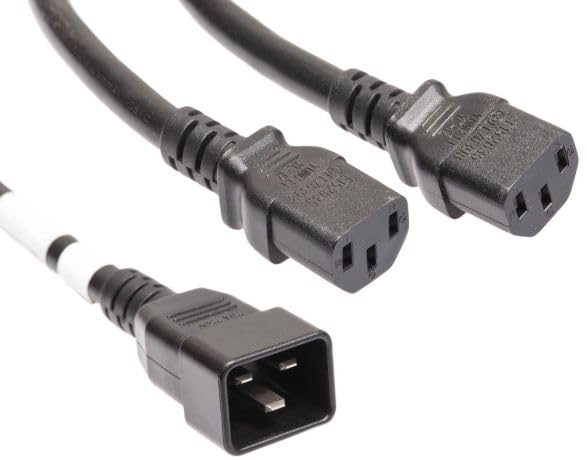 Amazon.com: TheTechWave - IEC C20 to 2X C13 Splitter Power Cord