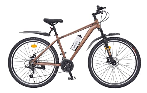 Image of playR Atom 29 Inch Alloy - 21 Speed Bicycle - Front Wheel Shock Abs, Front & Rear Disc Brakes, Durable Bike, Heavy Duty City & Outdoor Cycle for Men & Women All Season