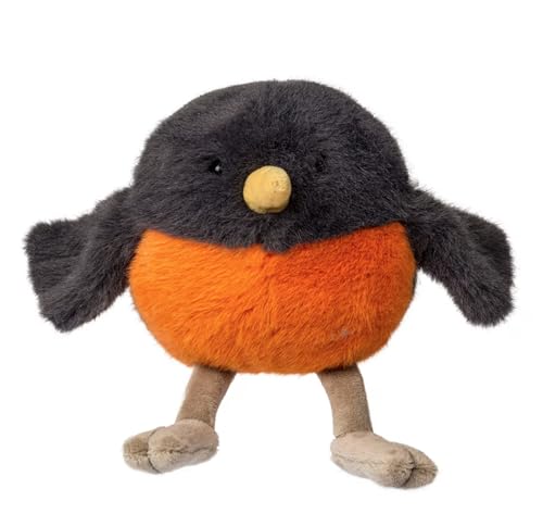 Mary Meyer Stuffed Animal Rolly Birds Small Plush Soft Toy, 5-Inches, Robin