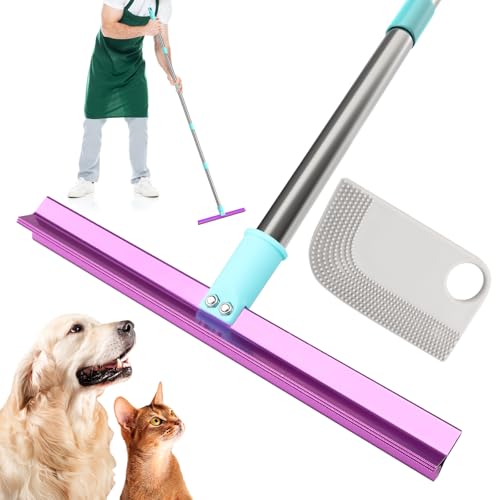 Carpet Rake with 57 Long Handle for Dog Hair Remover Double Sided Push or Pull Easy to Work Upgrated Carpet Brush for Pet Hair Reusable Lint Rollers