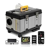 8KW Diesel Heater, 5L Toolbox Compact Portable Diesel Air Heater 110V/12/24V All in One Fast Heating with APP control, Altitude Mode and no tick for cars RV campers tent garage