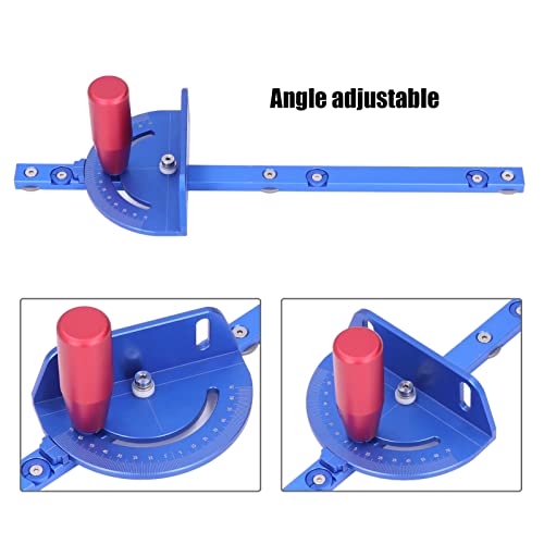 Miter Gauge, Aluminum Alloy Table Saw Miter Gauge Assembly with 75° Angle & Removable Retaining Disc - Image 2
