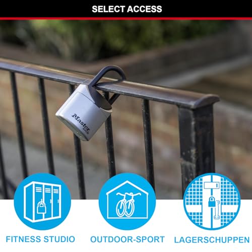 Master Lock Mini Schlüsseltresor, mit Bügel, 13.5 x 7 x 3.2 cm, Schlüsselsafe – Ansicht 3