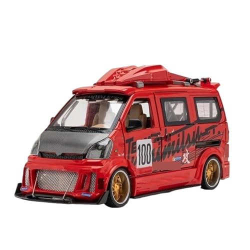 Wuling Hongguang Van miniature 1:24 rouge : idée cadeau originale métal