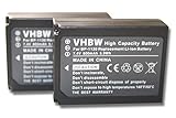 2 x vhbw Akku Set 800mAh kompatibel mit Kamera Samsung NX500 Ersatz für ED-BP1130, BP1130, BP-1130