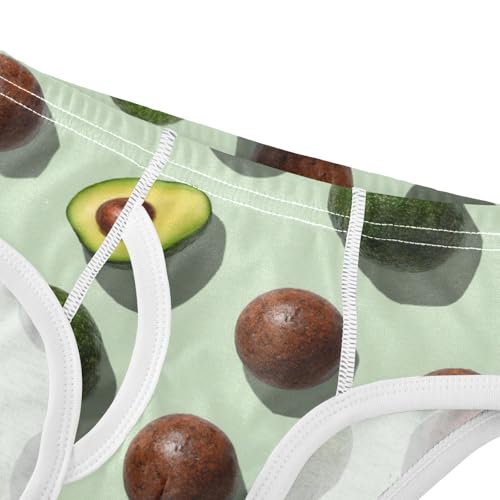 Wusikd Avocados Brown Boys' Underwear Cotton Boys Briefs Soft Toddler Underwear 2T4
