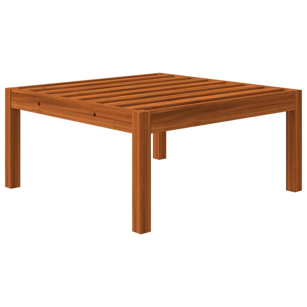 Repose-Pied Jardin VidaXL - Bois Acacia Massif Avec Coussin Gris - 68x68cm