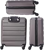 Aerolite 56x45x25cm British Airways Jet2 & easyJet Upgrade Maximum Allowance Large Lightweight 8 Wheel Carry On Hand Cabin Luggage Bag Suitcase 56x45x25 with TSA Approved Lock Charcoal Grey - Image 8