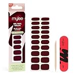 Mylee Gel Nail Wraps [Diva] – Solid Colour Range – 20 Pre-Cured Gel Stickers for Instant Mani – No Lamp Needed, Chip-Resistant, Glossy Finish, Lasts Up to 14 Days – Vegan & Cruelty-Free