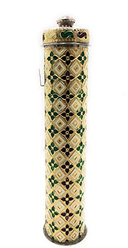 Image of RIOMAX Incense Stick Storage Container /Agarbatti Storage Box /Incense Holders Storage (Golden Meenakari)