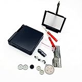 EXSEK Replacement GBA SP Housing Shell Pack Compatible for Game boy Advance SP, GBA SP Shell case Replacement - Lens Screen Included (Black)