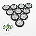 10PCS RC Toy Wheel 2.5mm Dia Shaft RC Car Motorcycle Rubber Tire Wheel with Round Rod Shaft Axles for RC Car Motorcycle DIY Model Toy Replace Parts (2.5x41mm)